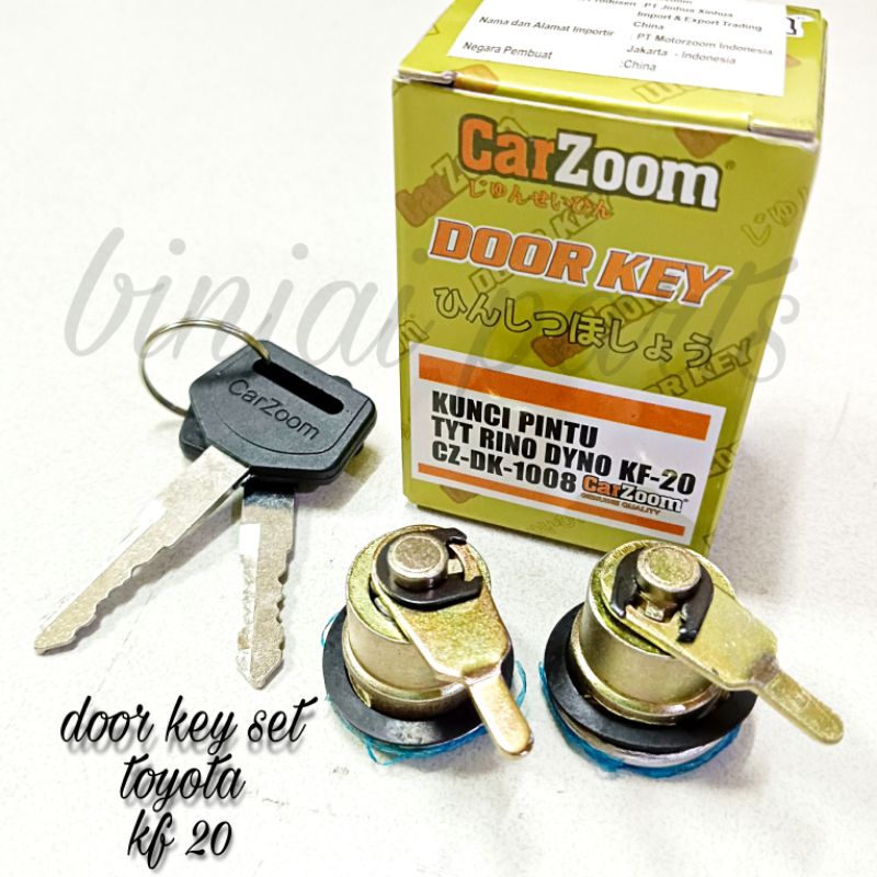 DOOR KEY SET/KUNCI PINTU TYT KIJANG DOYOK/KF 20/RINO/DYNA 1SET 2PCS