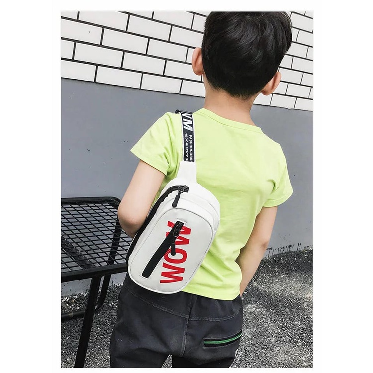 ST - tas selempang WOW tas unisex cewek cowok tas lucu tas kekinian