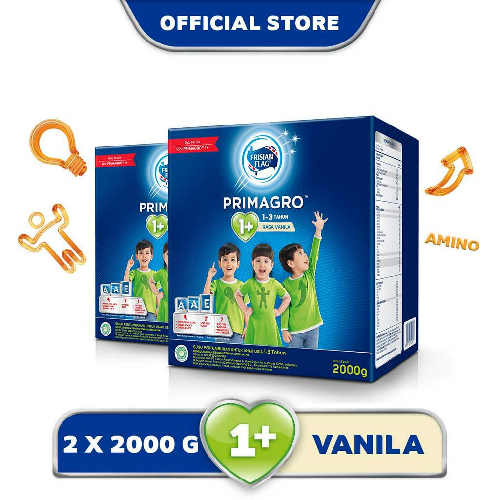 

Frisian Flag Primagro 1+ Vanilla 2000 gr - 2 Pcs