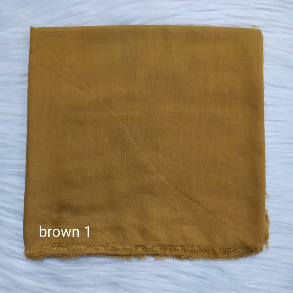TERMURAH SAUDIA / Segiempat ORIGINAL SAUDI/ JILBAB RAWIS /JILBAB KATUN/jilbab murah-Brown 1