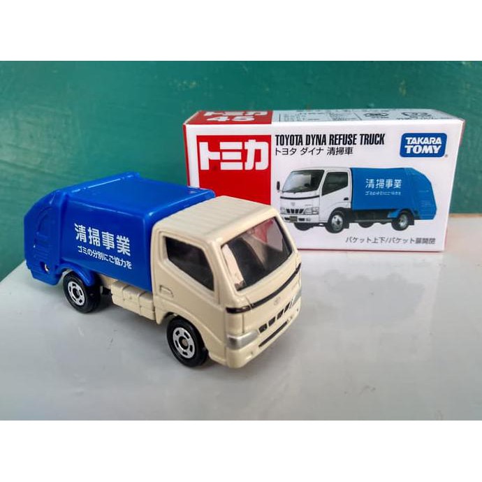 HOT SALE Tomica No 45 Toyota Dyna Refuse truck diecast miniatur mobil Murah Terjarmin