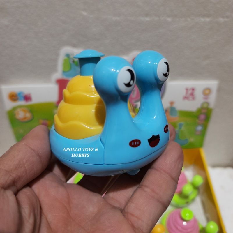 MAINAN ANAK HAPPY SNAIL / SIPUT LUCU DITEKAN JALAN