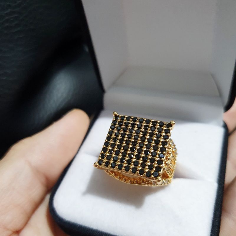 Cincin Premium lapis emas anti karat anti alergi Ring Zircon Premium Quality 093