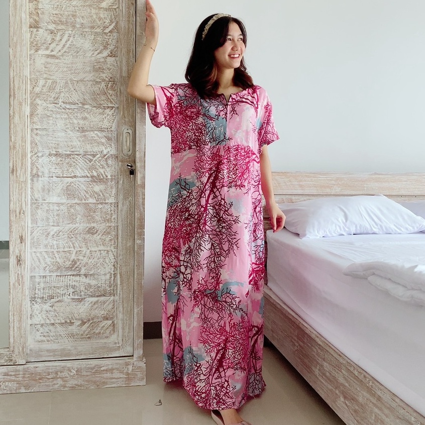 Long Dress Bali Motif Akar Busui