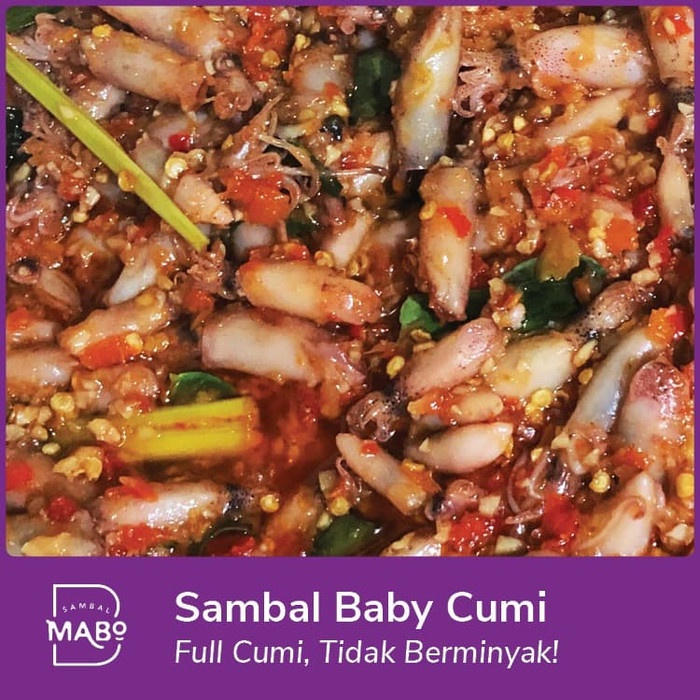 

Sambal-Aneka- Sambal Baby Cumi Pete Pedas Manis Gurih! By Sambal Mabo - Ori Tanpa Pete -Aneka-