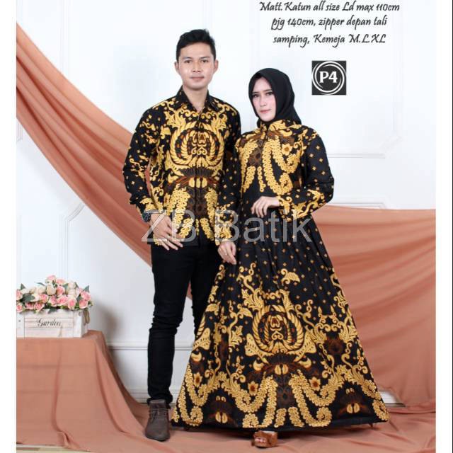 Maura Couple - Sania Ruffle Batik Couple Ori Ndoro Jowi Garansi Termurah Shopee Kemeja Pria Lengan Panjang Gamis Batik Jumbo