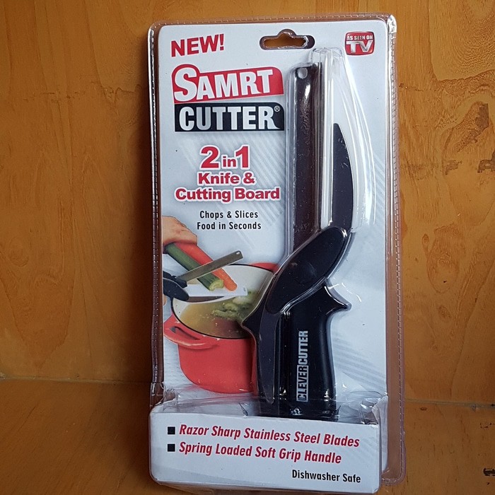 

Samrt Cutter Like Smart 2 In 1 Knife & Cutting Board (Pisau Gunting)
