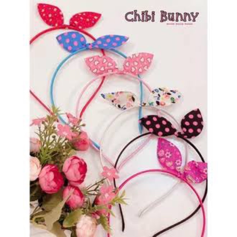 Bando Pita Korea Kelinci Chibi 6pc grosir