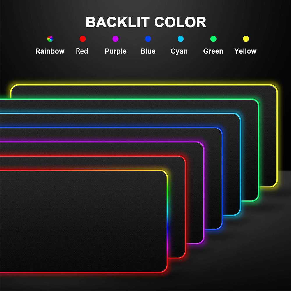 LED Light Gaming Mouse Pad RGB Large Computer Mousepad Gamer Mairuige Gaming Mouse Pad Illuminated LED RGB 800x300mm