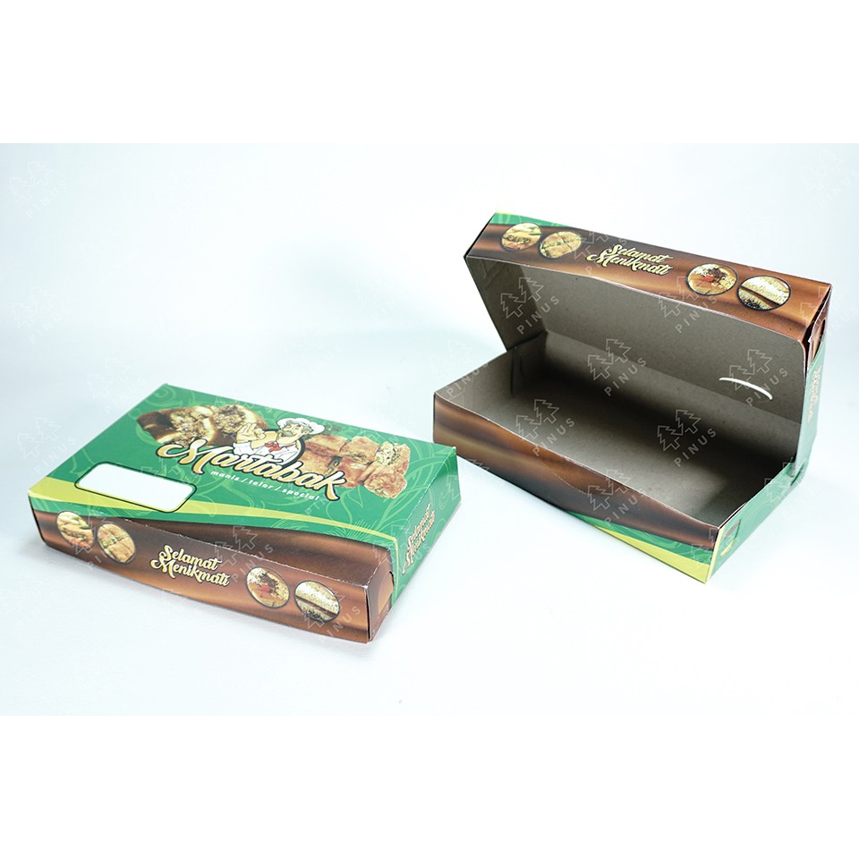 

WMB DUS MARTABAK HIJAU UKURAN 21x13x4cm isi 50 Lembar