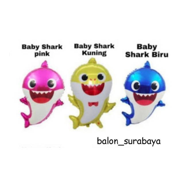 Foil Baby Shark Lucu