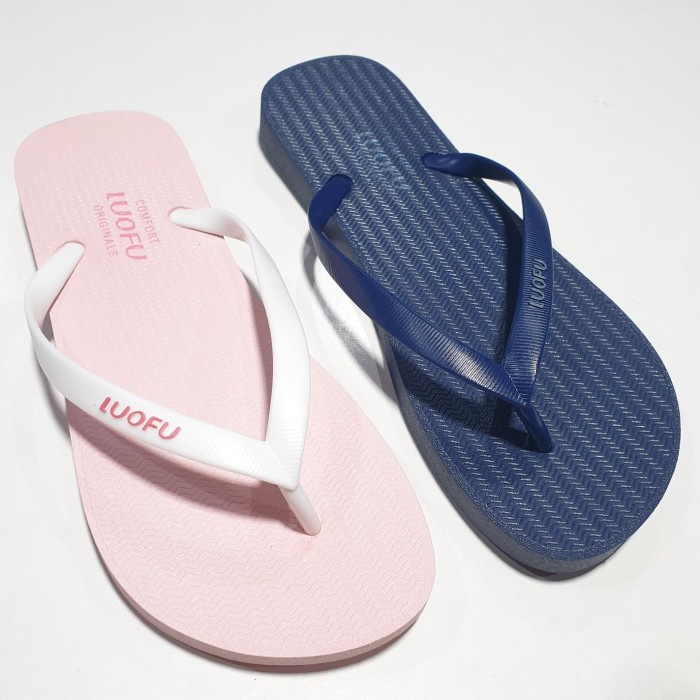 jelly sandal jepit karet luofu import sendal japit wanita F2310A01S