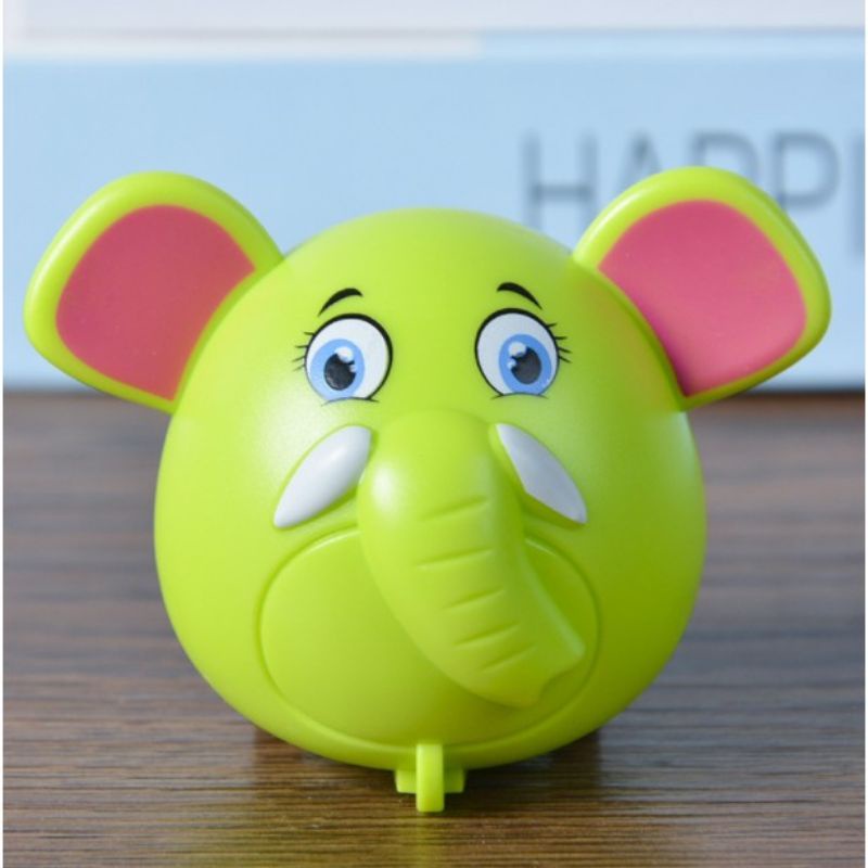 Mainan Anak Mobil Hewan Mobilan Bentuk Binatang Bentuk Hewan Lucu Pull Back / Mainan Lucu Tarik Mundur MURAH-Gajah Hijau