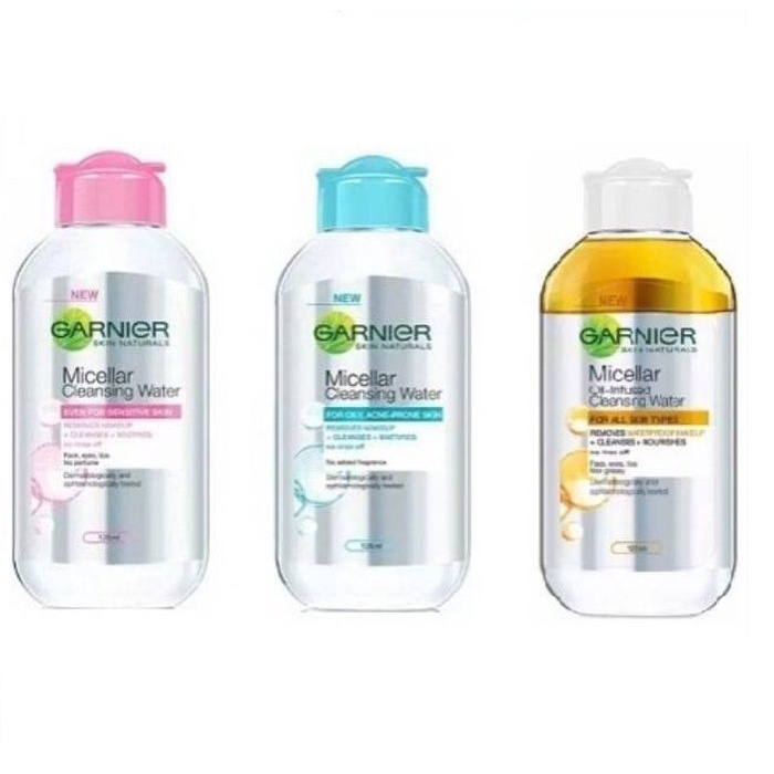 ❄️MATCHA❄️ GARNIER MICELLAR WATER BLUE PINK OIL INFUSED SKINCARE ORIGINAL BPOM