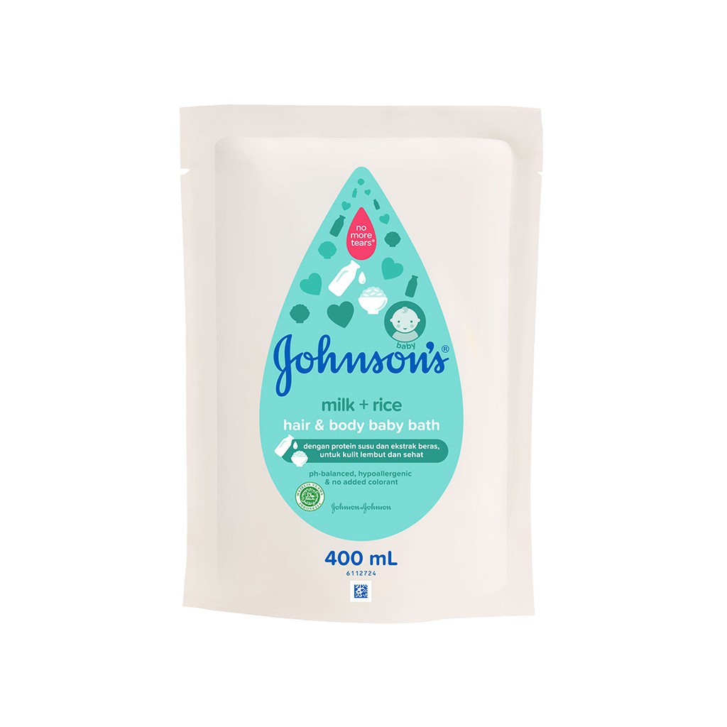 Johnsons Milk Rice Baby Bath 400 ml Johnson Jhonson 400ml