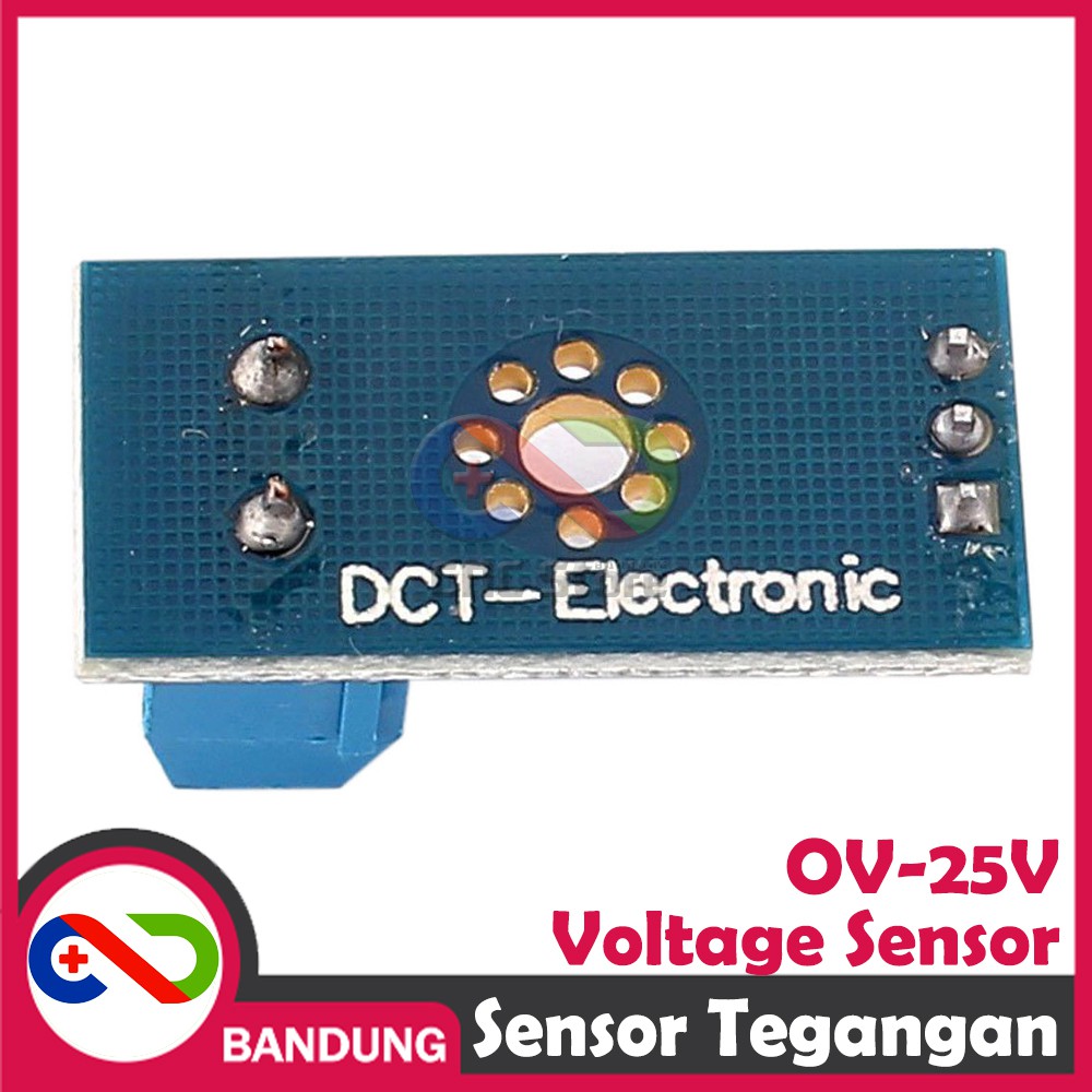 SENSOR TEGANGAN VOLTAGE SENSOR DIVIDER DC 0-25V ARDUINO RASPBERRY PI MIKROKONTROLLE