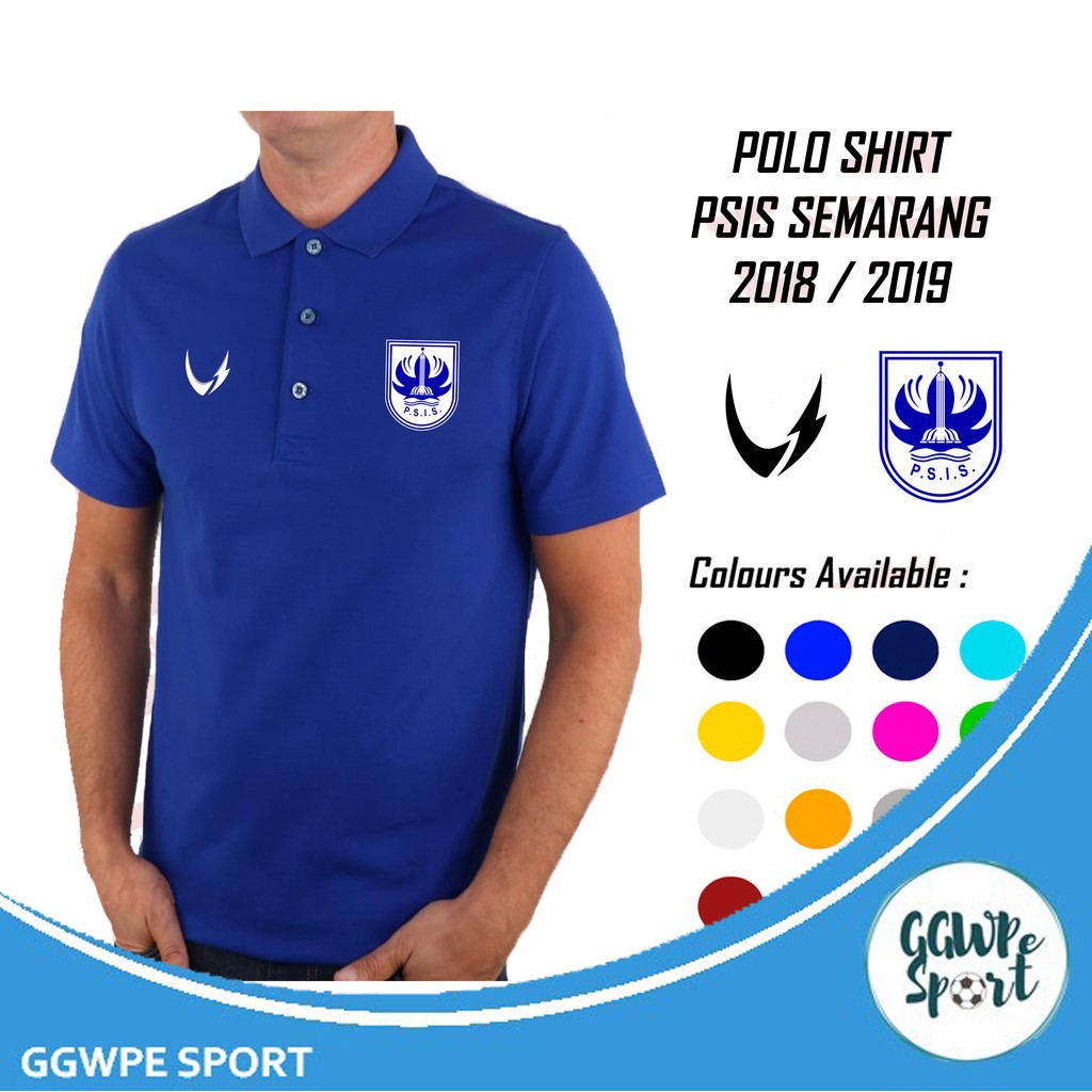 Kaos Polo Shirt Pria PSIS Semarang Baju Polo Bola Kerah Kualitas Terbaik