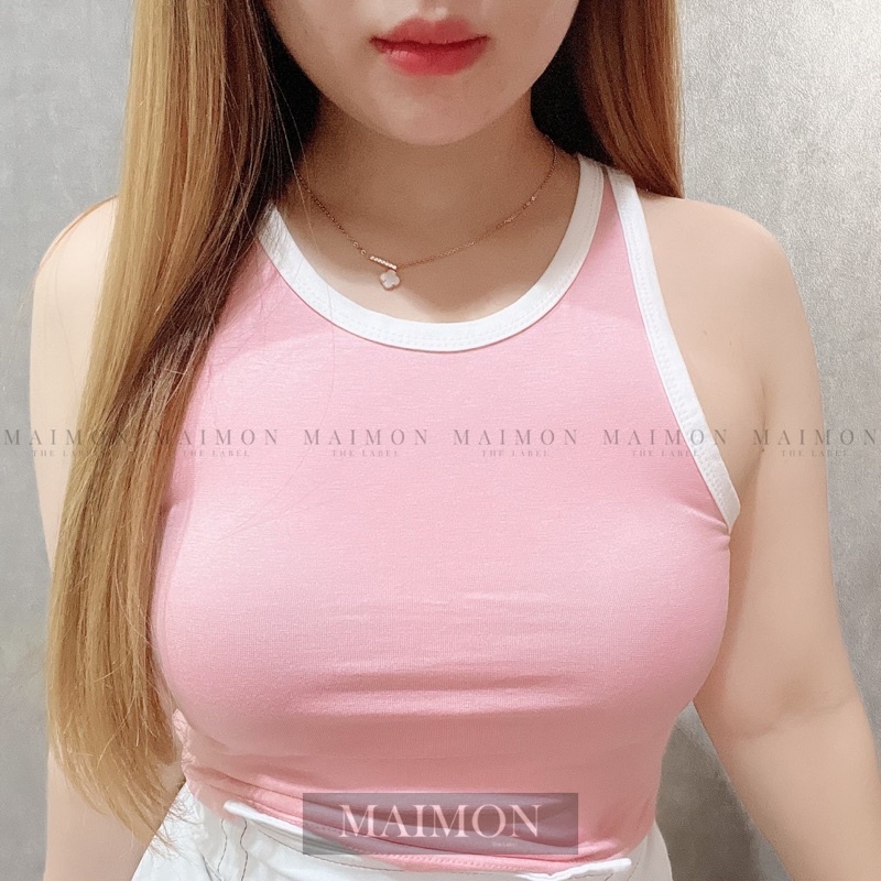 Bis Neck Tank Top | Tanktop Korean Fashion | Maimon Grosir