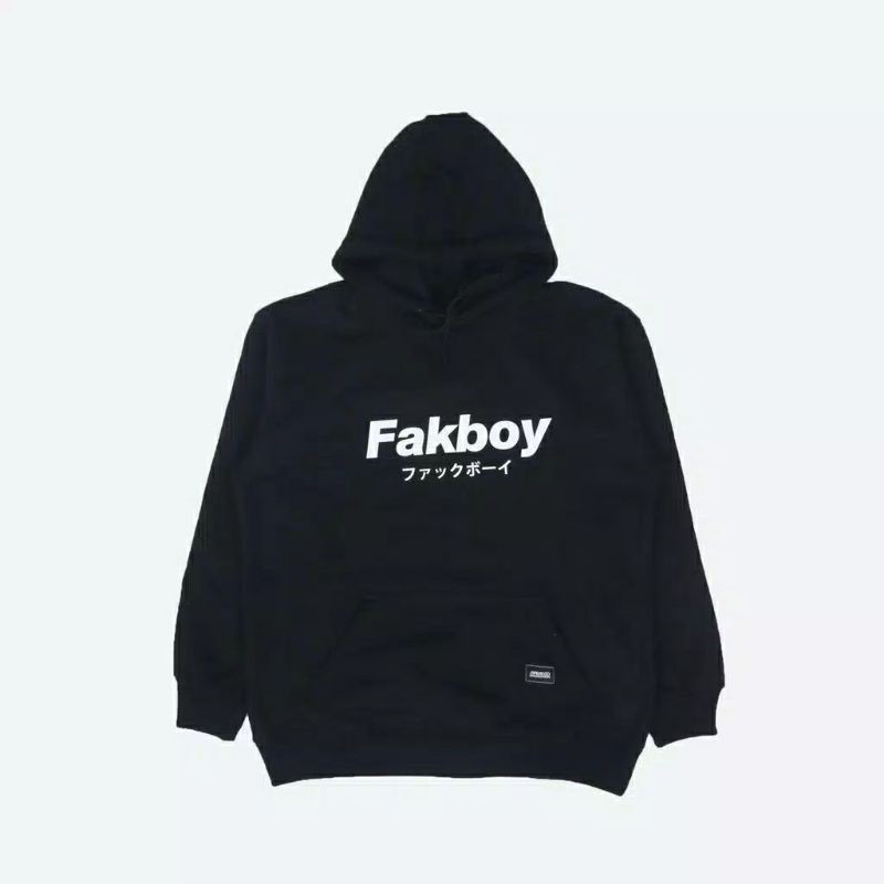 S - XXXXXL(6XL) HOODIE FAKBOY (HURUF JEPANG) /BUKAN FAKBOY BIG SIZE UNISEX/JAKET SWEATER JUMBO PRIA