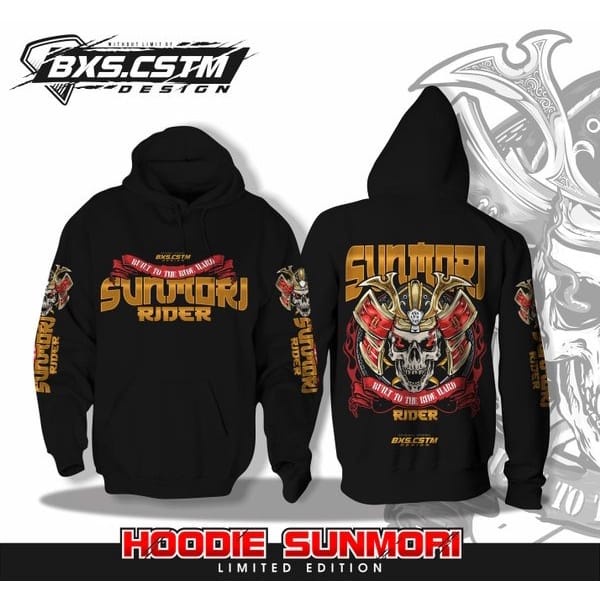 Sunmori Rider Hoodie Sweater Pria / Jaket Hoodie Ronin Jepang / Jaket Sunmori Terbaru