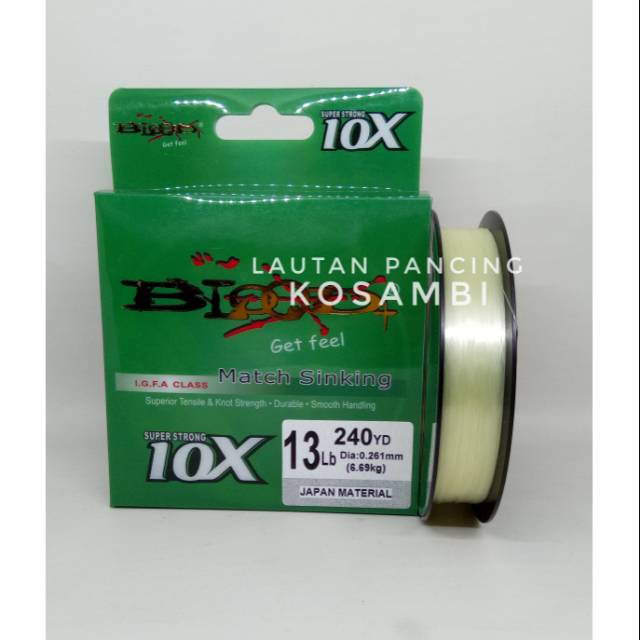 Senar/Tali Pancing Blood Match Sinking Super Strong 10X