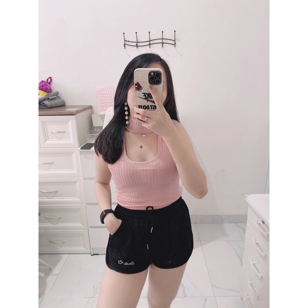 Croptop knit wanita import | croptop knit coker  wanita buntung | atasan crop rajut wanita buntung | atasan crop korean fashion wanita | aquarius boutique89 grosir