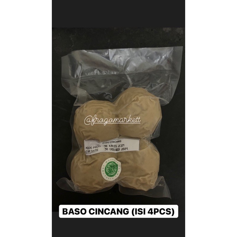 Baso Jumbo Baso Cincang, Mozarella, Keju, Pedas, Urat (ISI 4pcs)