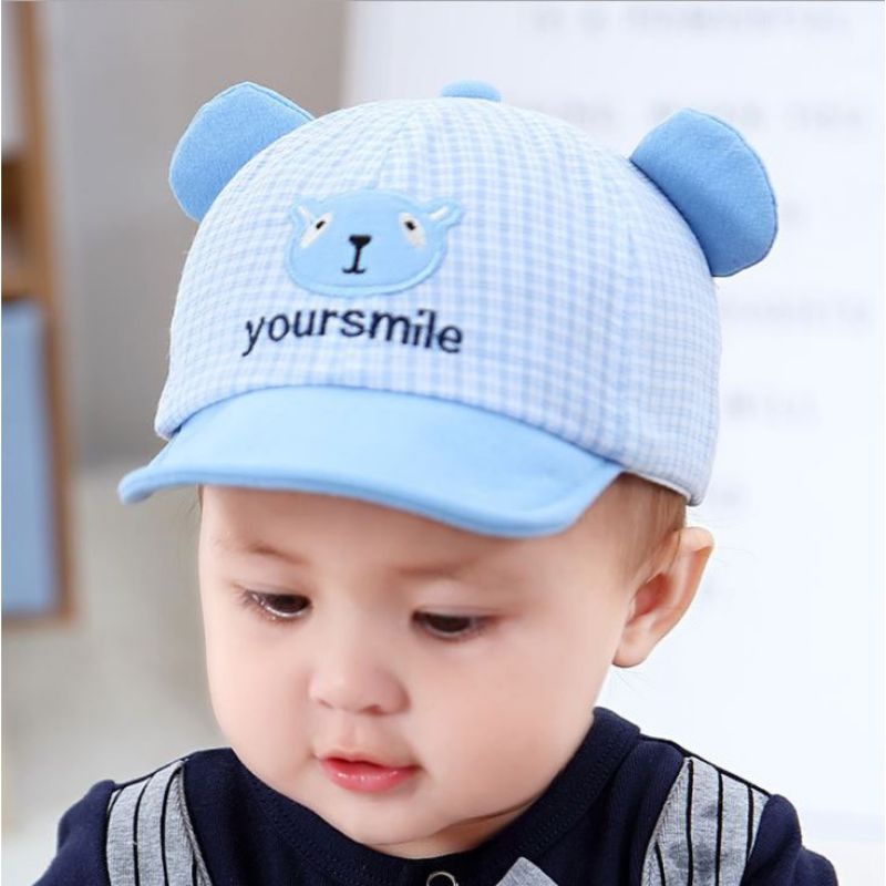 [BISA COD] Topi Fashion Bayi motif beruang yoursmile  / Topi Anak Laki laki Perempuan