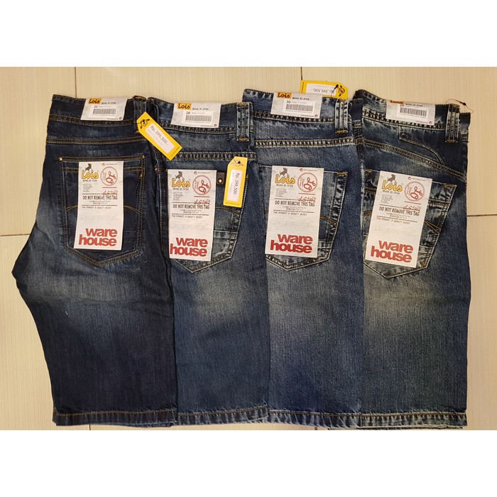 NEW FB CELANA JEANS PENDEK LOIS ORIGINAL QUALITY UNTUK PRIA | CELANA BIG SIZE