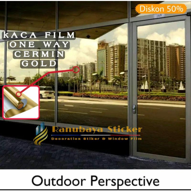 Kaca film cermin / kaca film one way / kaca film jendela one way / kaca film cermin / stiker kaca / 