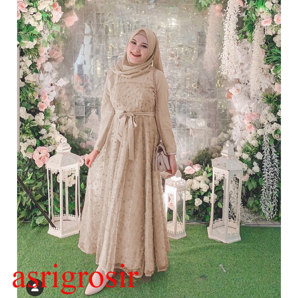 HOPYLOVY - Gamis Wanita Maxi Dress Jelita
