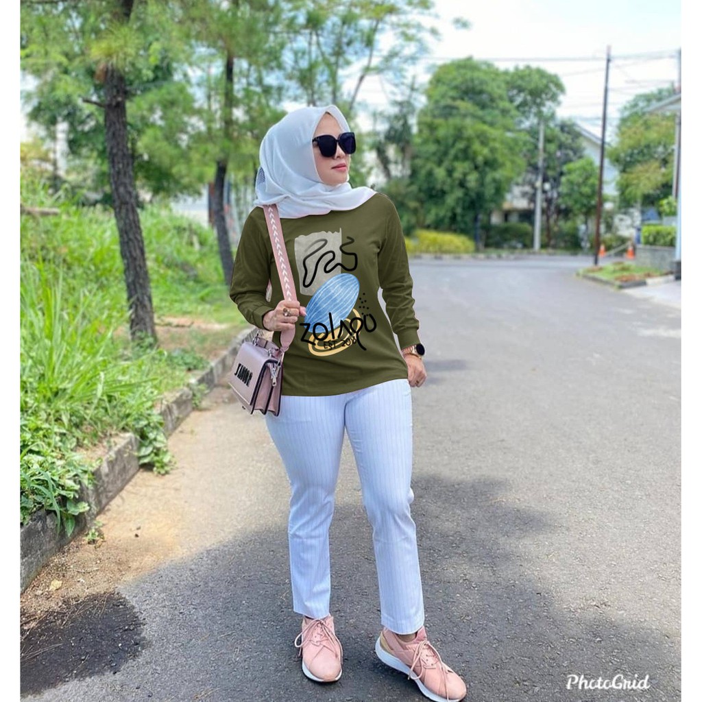 BISA COD✔️ BLOUSE DESSY ZOLAQU ZLQ BIG SIZE / ATASAN LENGAN PANJANG WANITA / BAJU WANITA SIZE L-XL-XXL