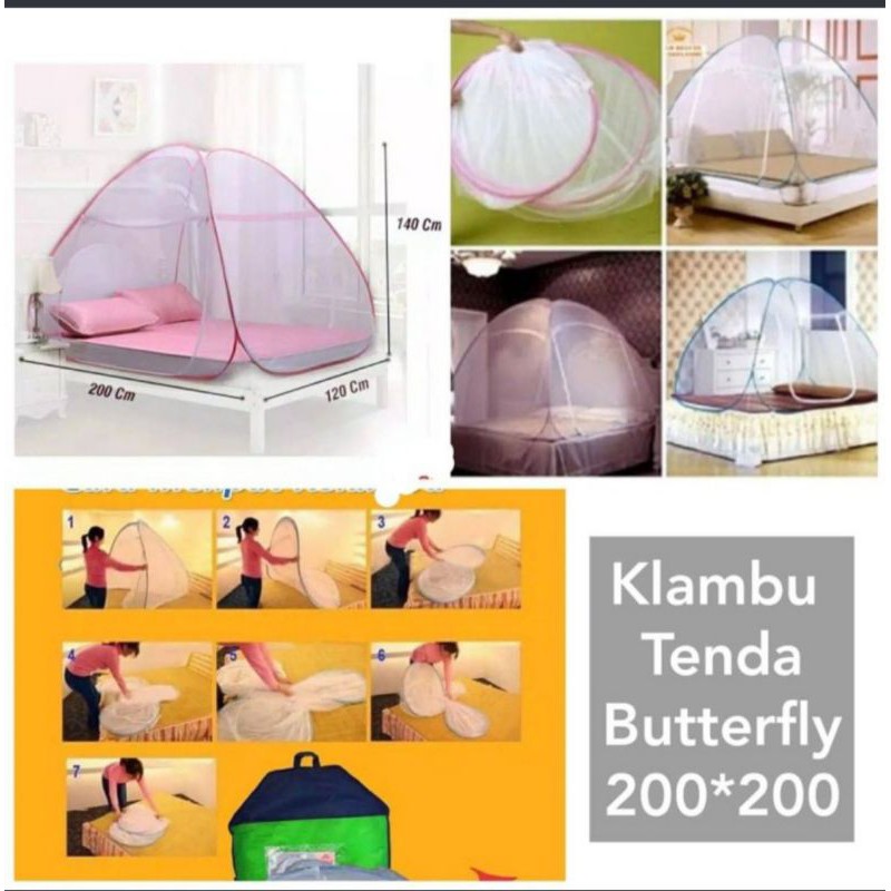 klambu tenda ukuran 200×200