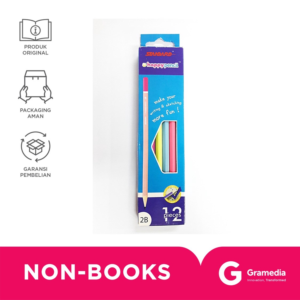 

Standard Pascola Happy Pencil 2B - Set 12