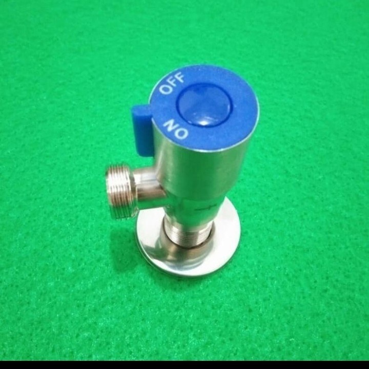 Stop kran cabang 1 single toilet stainless sus 304 stop kran ukuran 1/2 inch