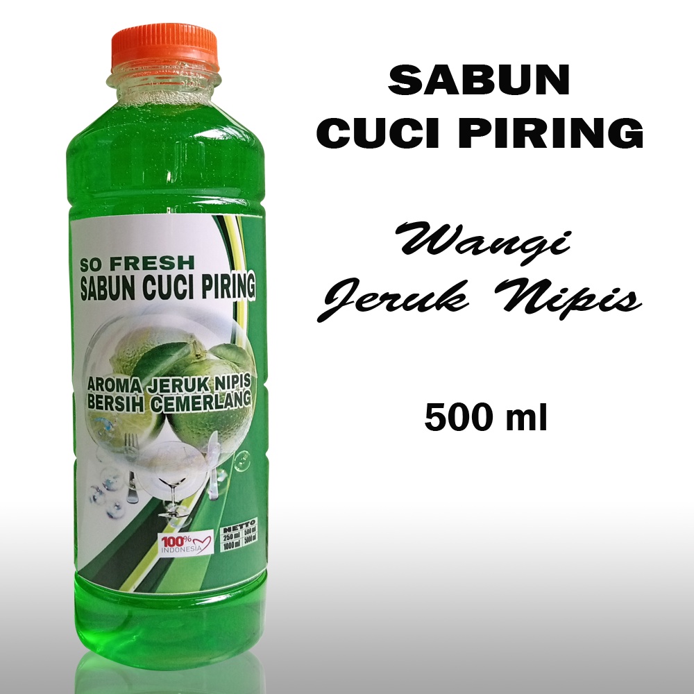 SABUN CUCI PIRING JERUK NIPIS 500 ML (SO FRESH CAIRAN PENCUCI PIRING)