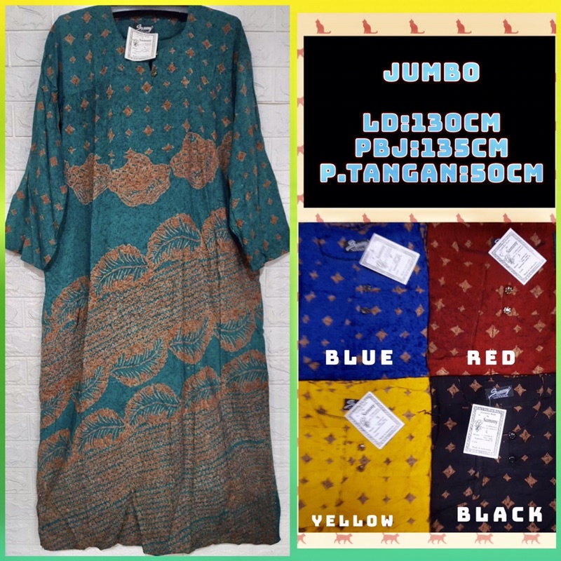 Terlaris Daster Jumbo Lengan Panjang Batik Pekalongan Modis GlDqpzibyKKyJ