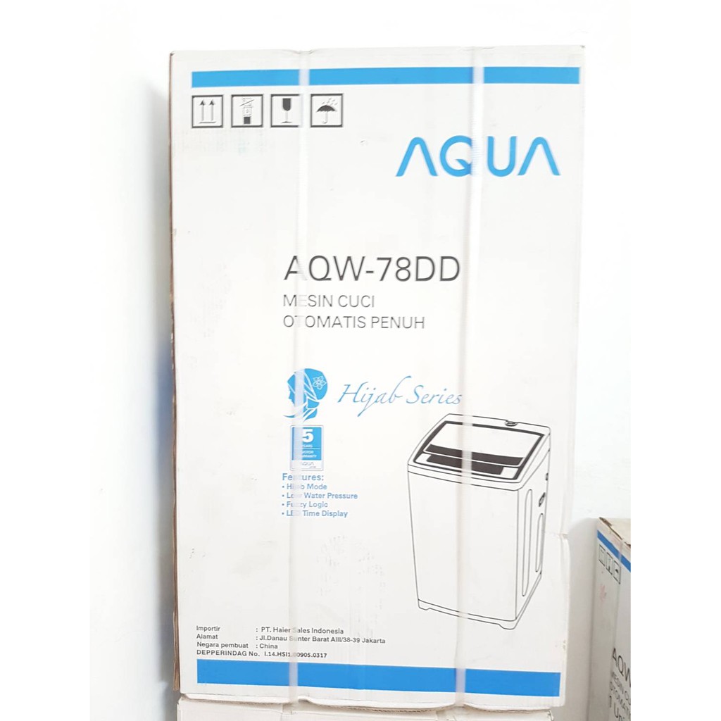 AQUA Mesin Cuci 1 Tabung 7Kg Top Loading AQW-78DD 78DD GARANSI