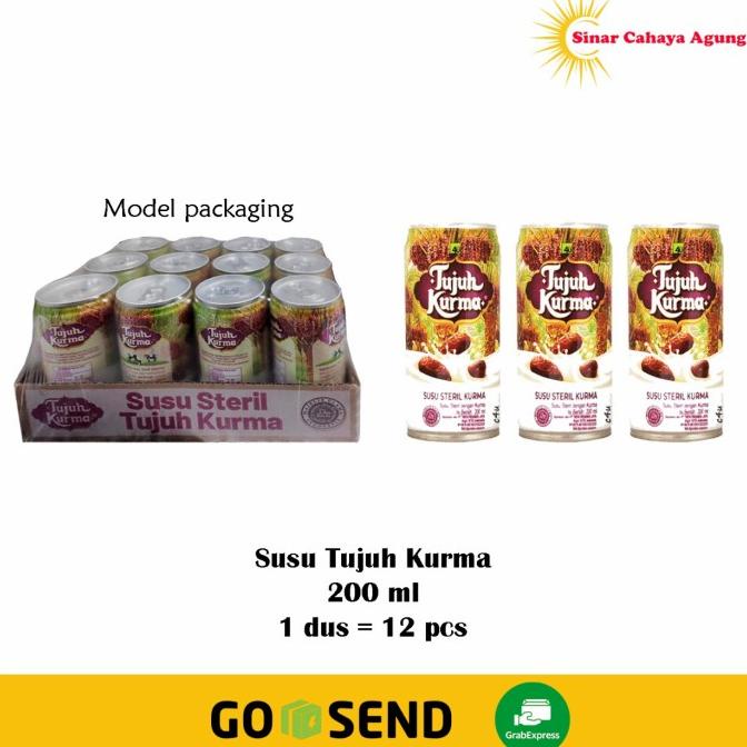 

(BISA COD) (1 dus = 12 Pcs) Susu Steril Tujuh Kurma 200 ml PROMO Kode 1012