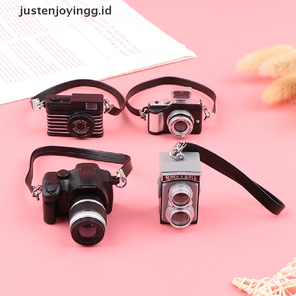 Justenjoyingg.id 1Pc Miniatur Kamera Digital SLR Aksesoris Rumah Boneka