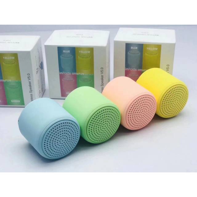 Mini Portable Bluetooth Speaker Macaron Stereo Wireless Speaker Musik Waterproof [QTOP.ID]