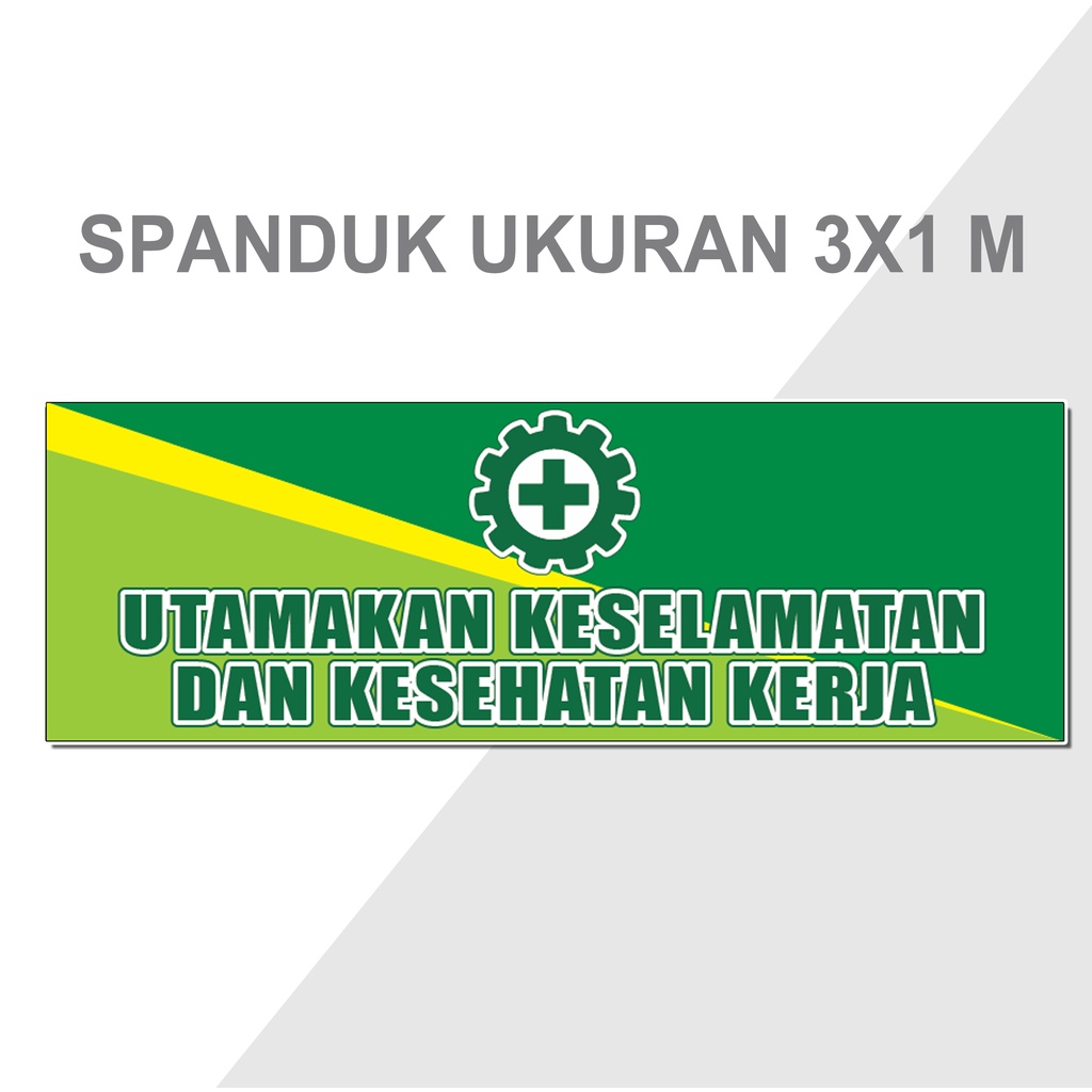 Spanduk Banner K3 ukuran 3x1m
