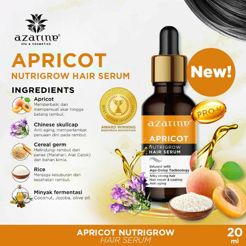 AZARINE APRICOT NUTRIGROW HAIR SERUM 20ml