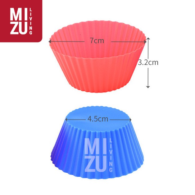 XXIV 24in1 SET Reusable Silicone Baking Cups Cetakan Kue Pudding Muffin Cupcakes BULAT PFOA/BPA-Free