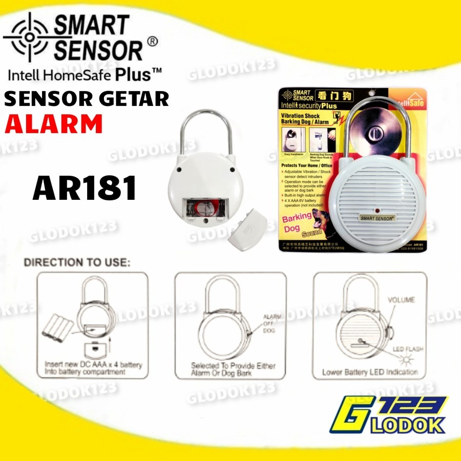 Sensor Getar Suara Alarm Anti Maling Rumah Pintu Jendela