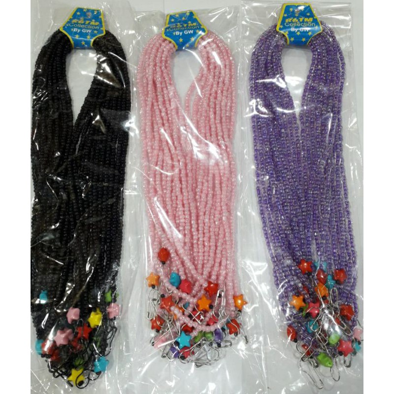 Kalung Strap Masker PASIRAN Glass Beads 12buah Kulakan Grosir