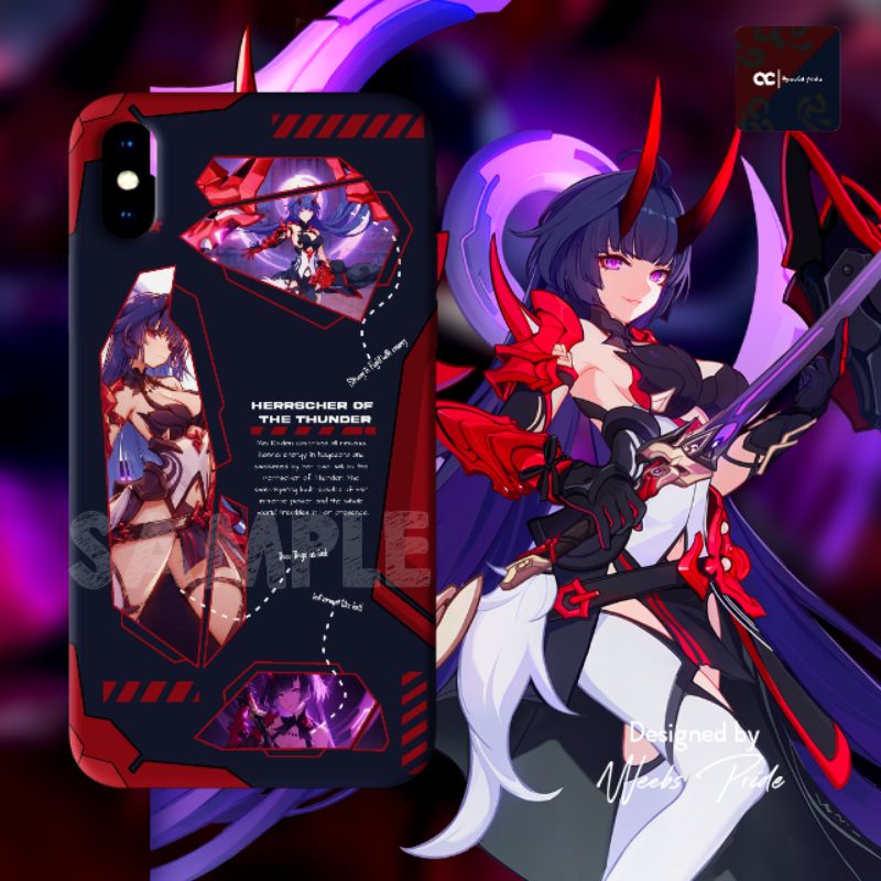 Phone Case Honkai Impact 3rd - Raiden Mei Herrscher of Thunder - Weebspride