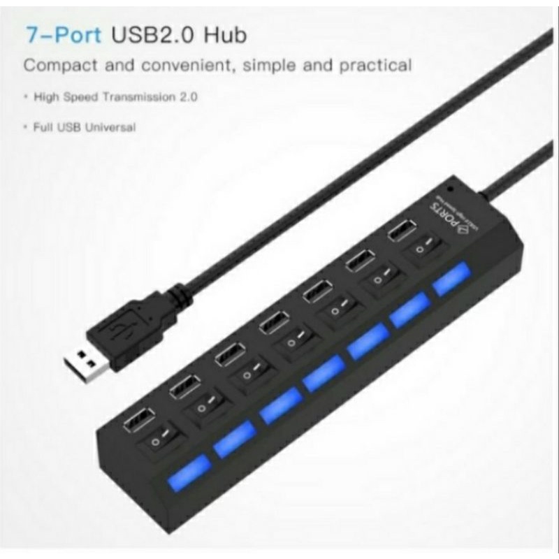 PORTS 7 USB 2.0 SAKLAR 7 PORT ON/OFF