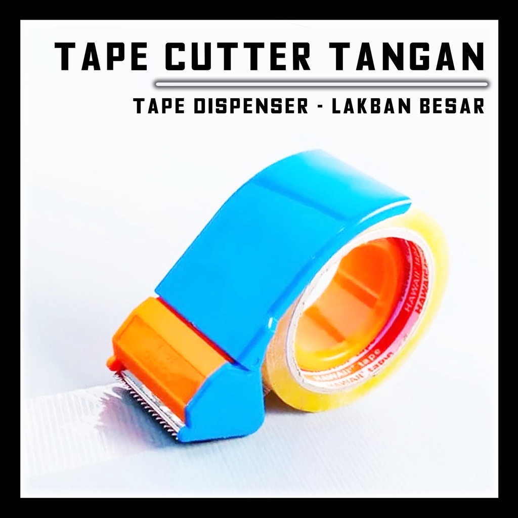 

Hand Cutter Dispenser Tape TANGAN Alat Pemotong Potong solasi Solatip Lakban Pita Perekat Tebal besar packing