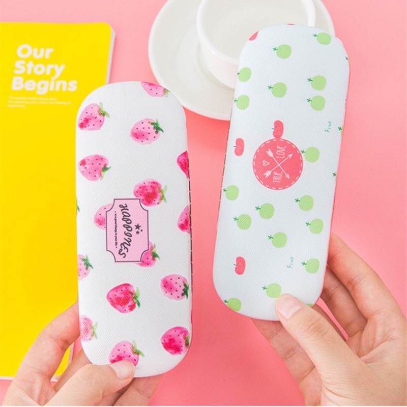 Kotak Kacamata Motif Buah Tempat Penyimpanan Kacamata Glasses Case Hardcase Handcase Tempat Kaca Mata Fashion